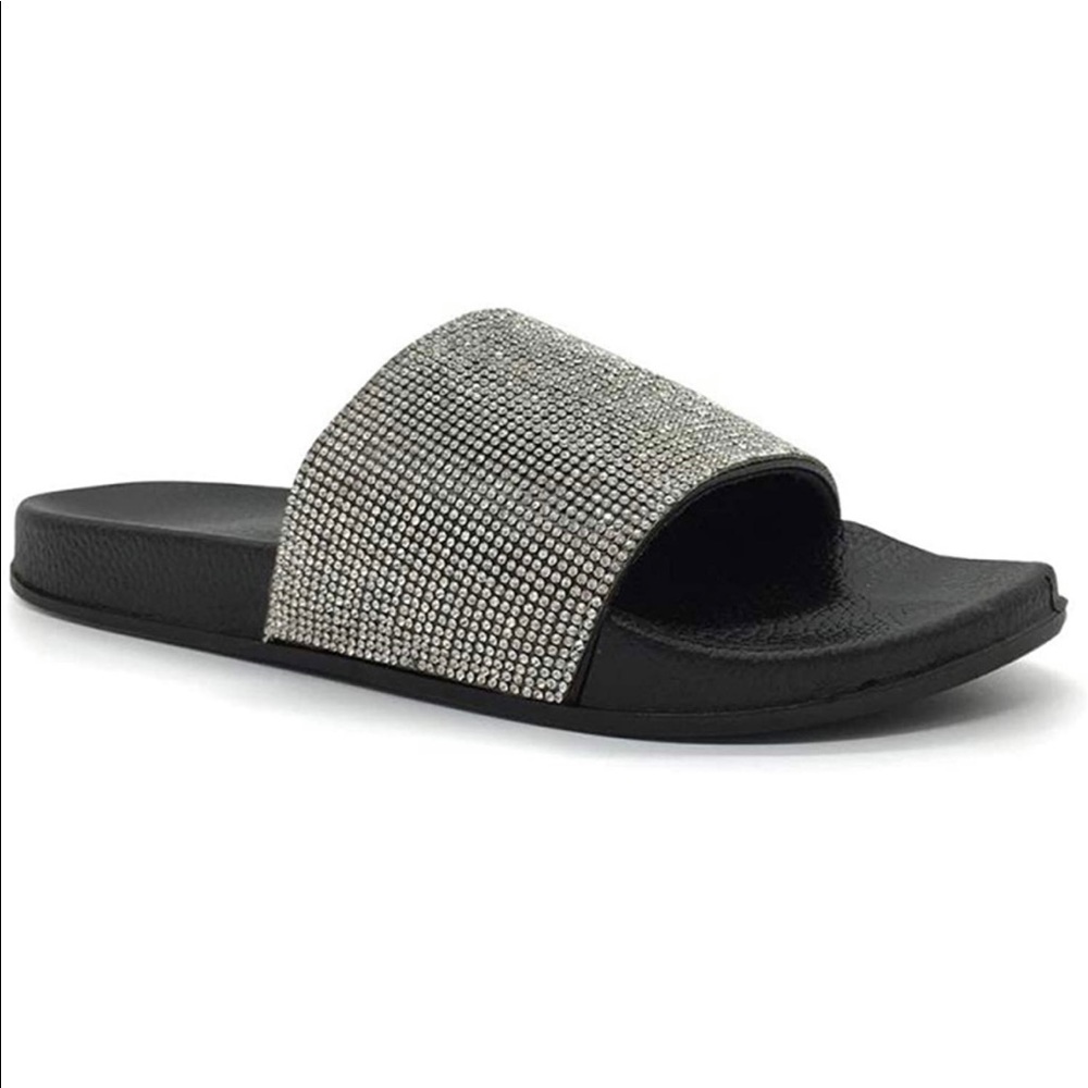 Funky Monkey rhinestone slides size 8